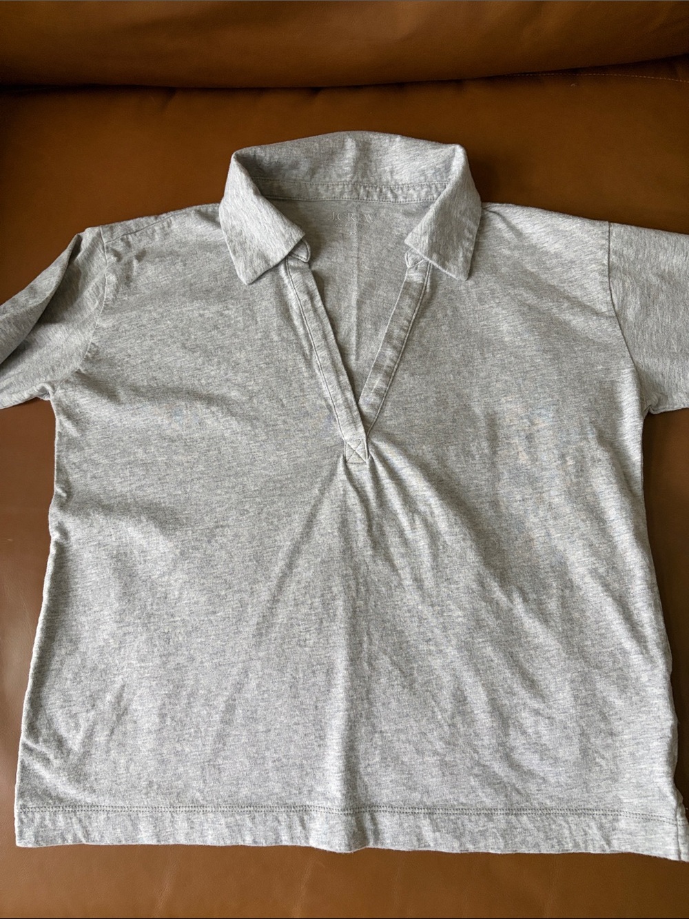 NEW J Crew Vintage Jersey Johnny Collar Top
